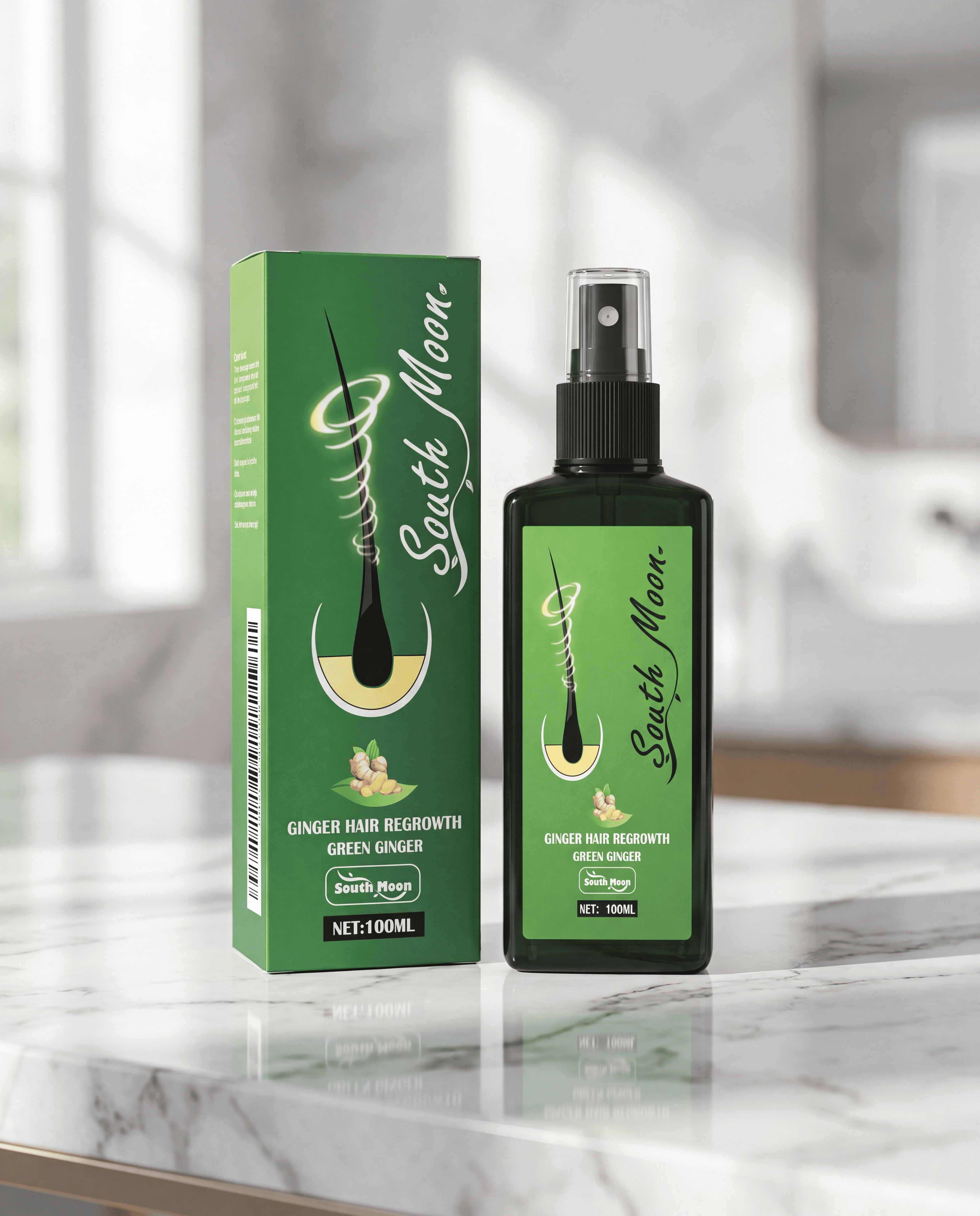 Ginger Hair Regrowth Spray – Green Ginger (100 ml)