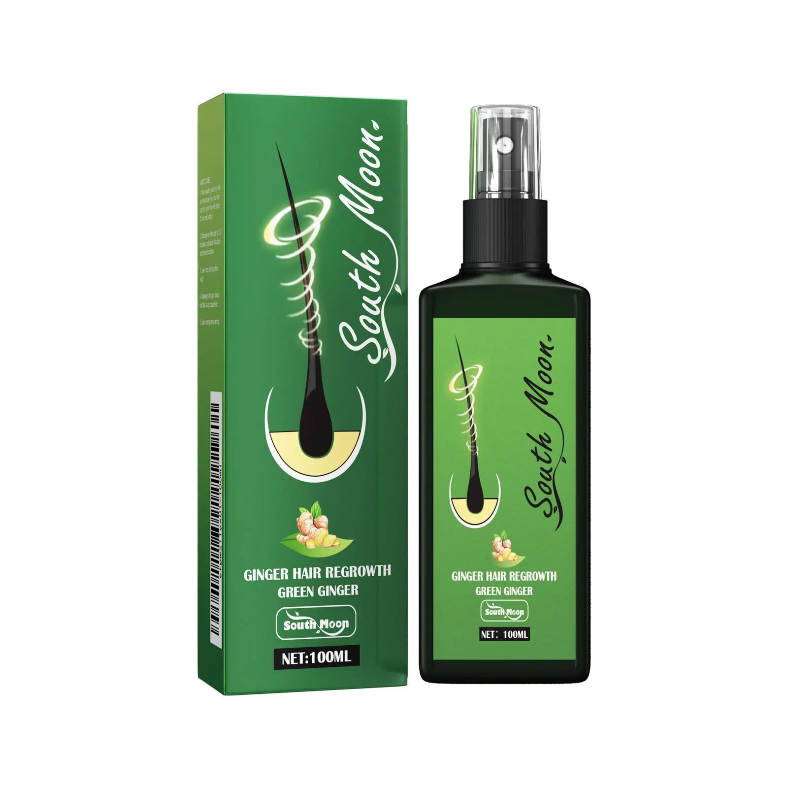 Ginger Hair Regrowth Spray – Green Ginger (100 ml)